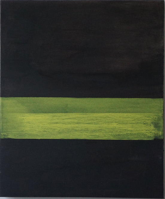 Lemon Stripe Painting | Size 24x20x0.5” - FranLamothe